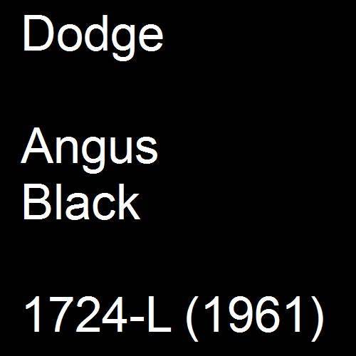 Dodge, Angus Black, 1724-L (1961).